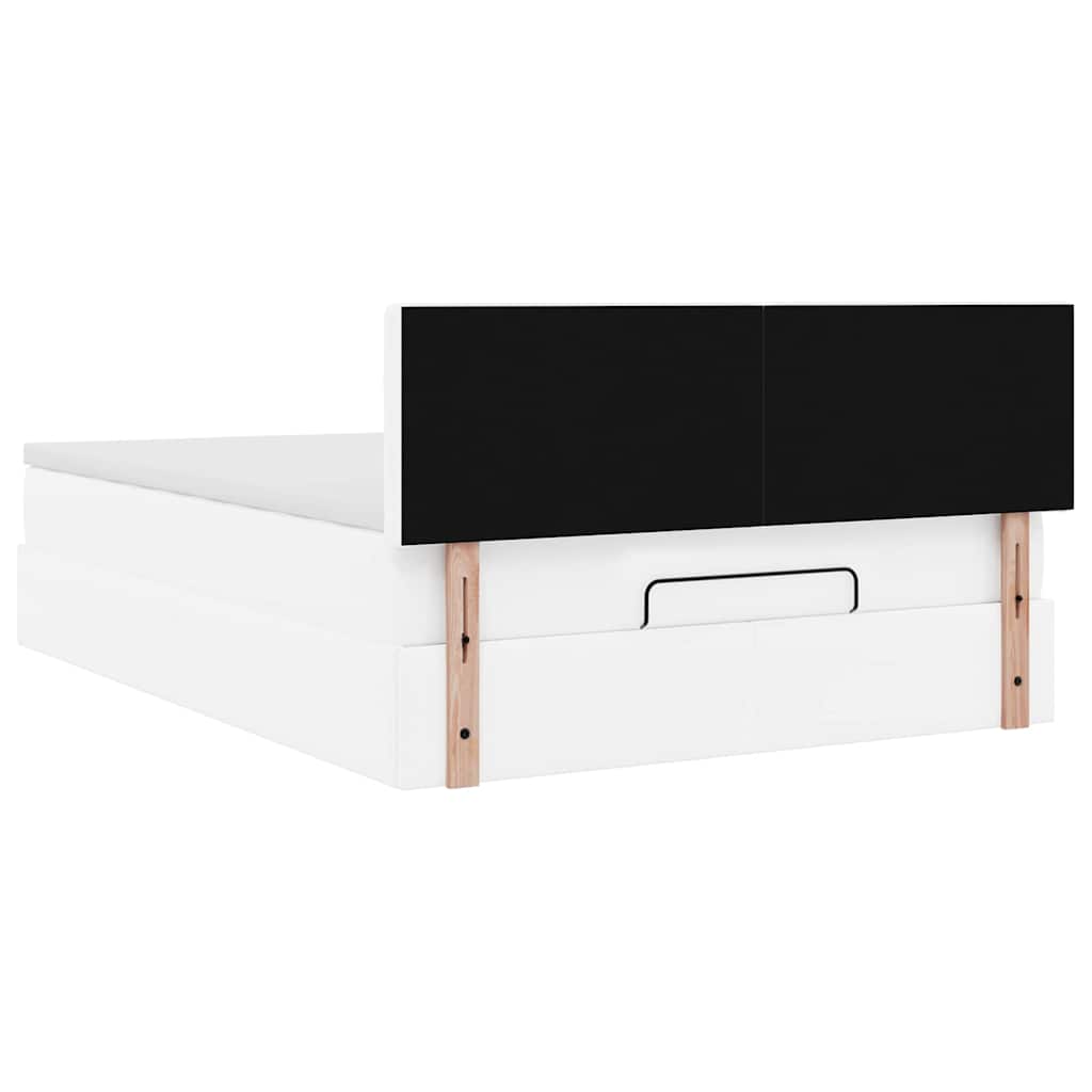 Otomanski krevet s madracima i LED 140x190cm umjetna koža