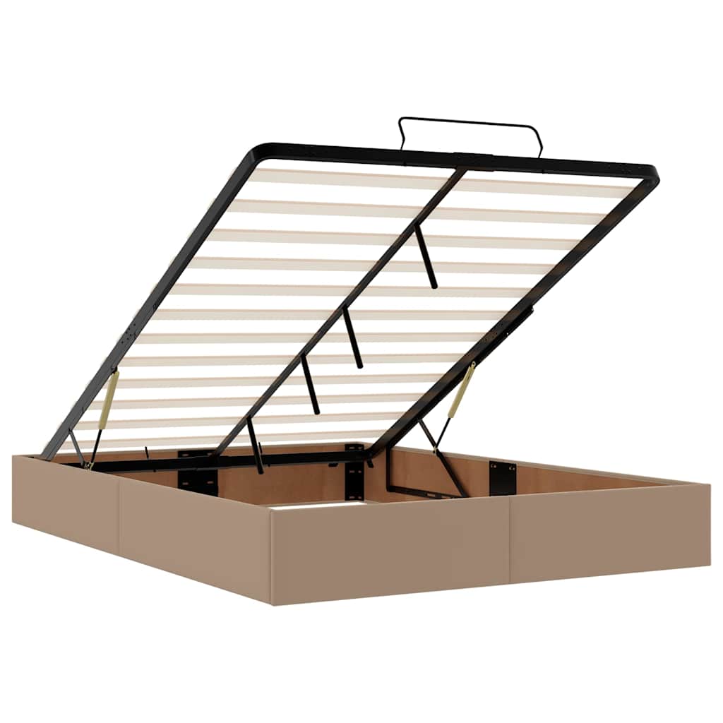 Otomanski krevet s madracima i LED 140x200cm umjetna koža