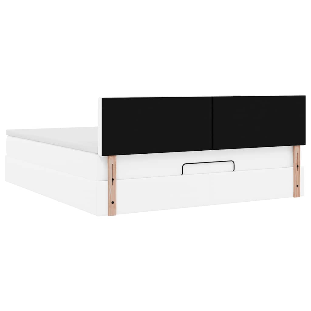 Otomanski krevet s madracima i LED 160x200cm umjetna koža
