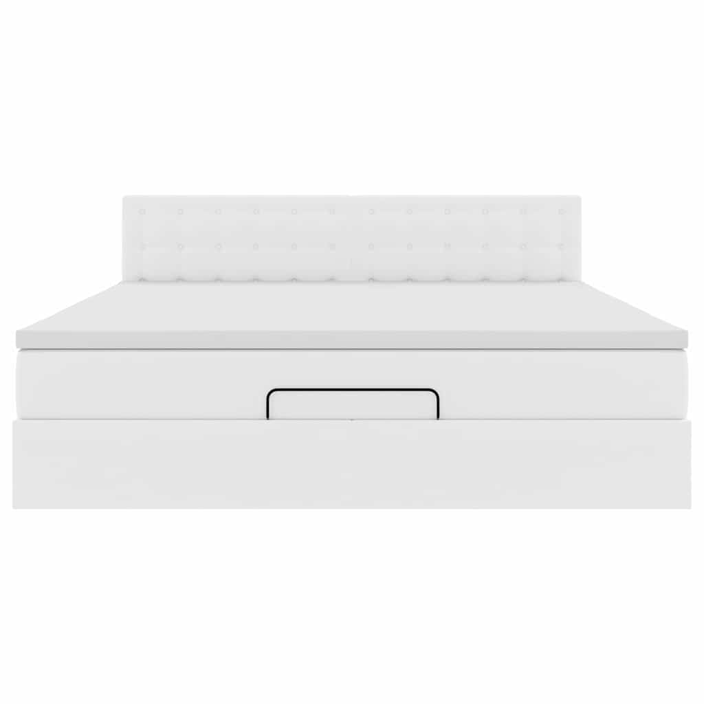 Otomanski krevet s madracima i LED 180x200 cm umjetna koža