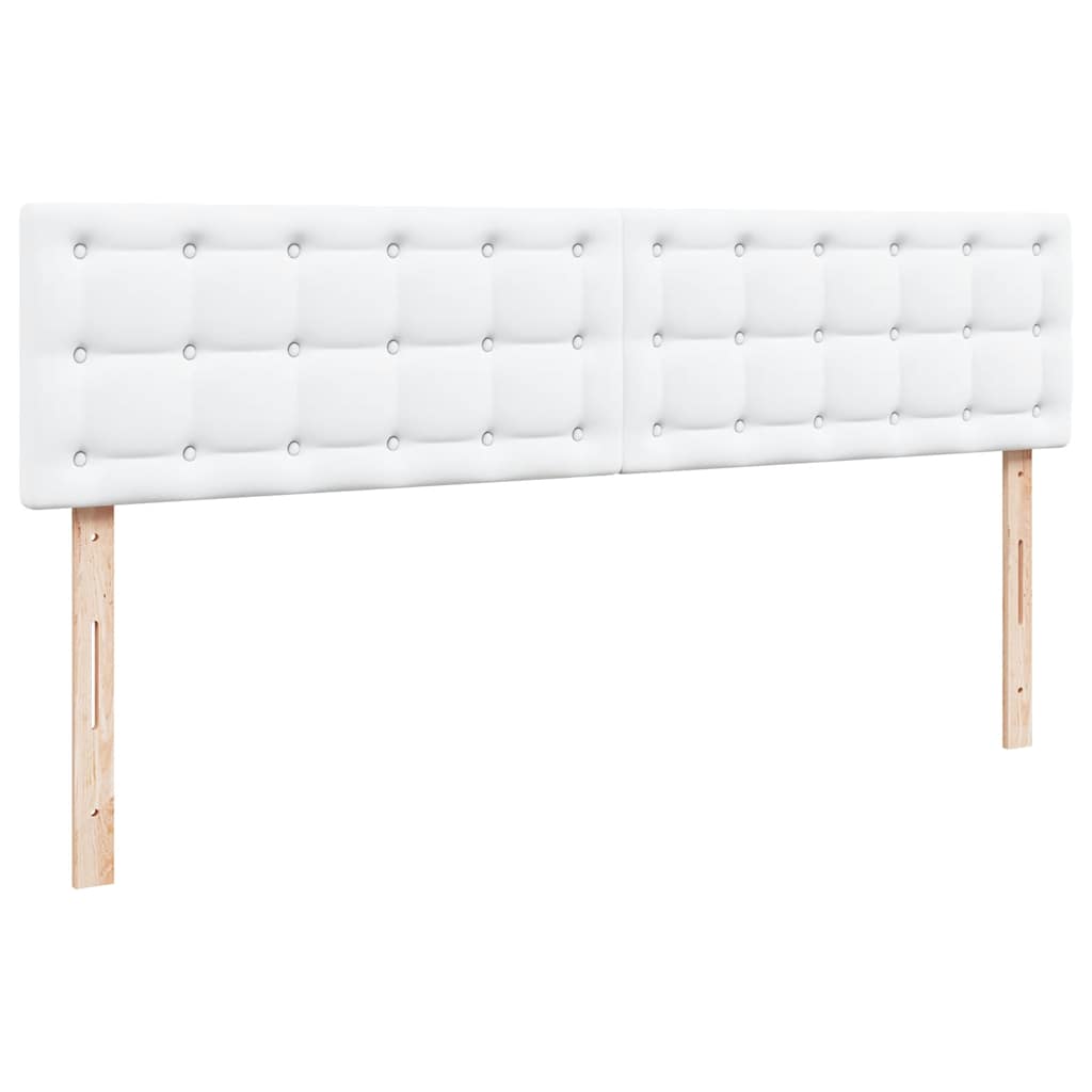 Okvir kreveta s madracem čisto bijela 200x200cm umjetna koža