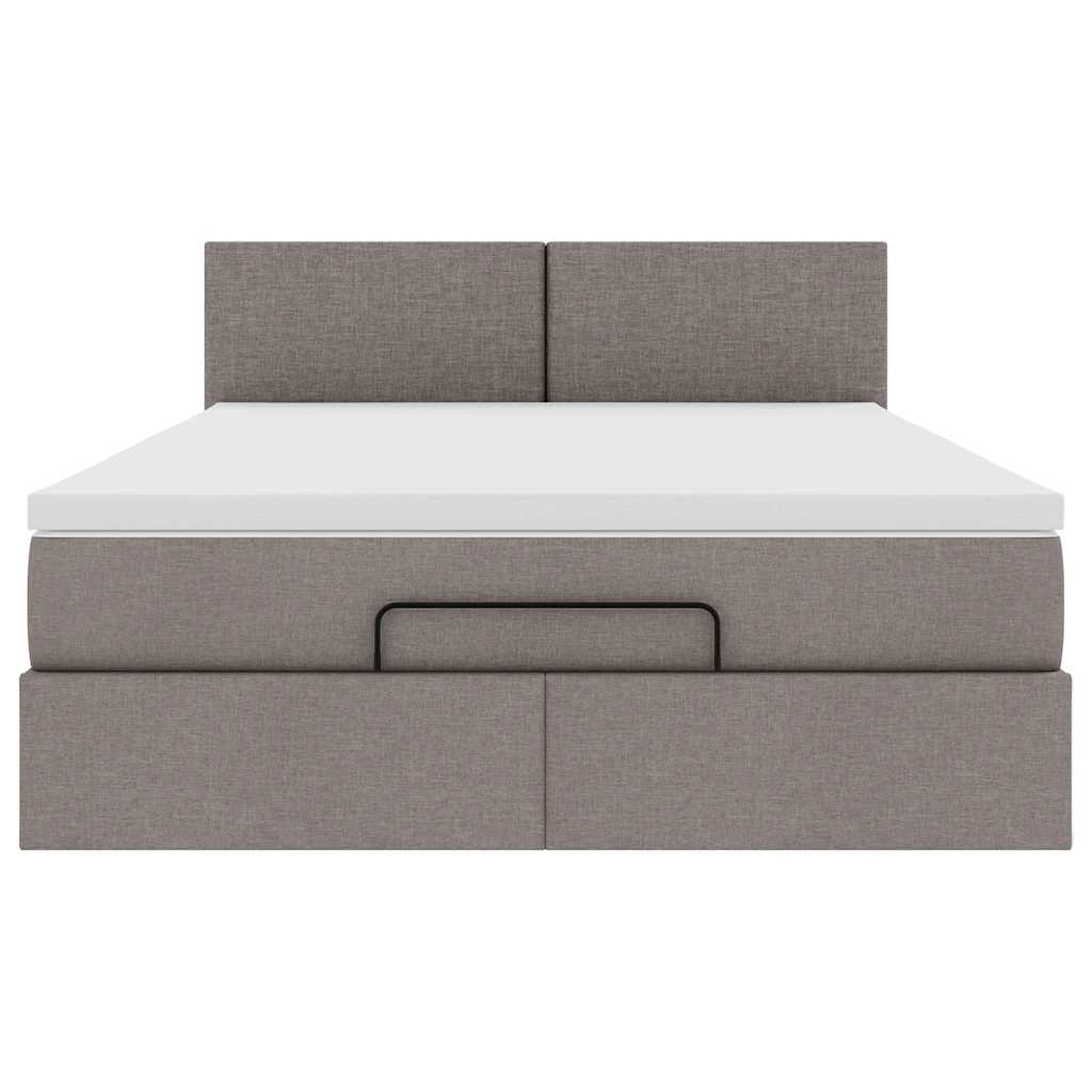 Otomanski krevet s madracem i LED diodama tupe 140x190 cm