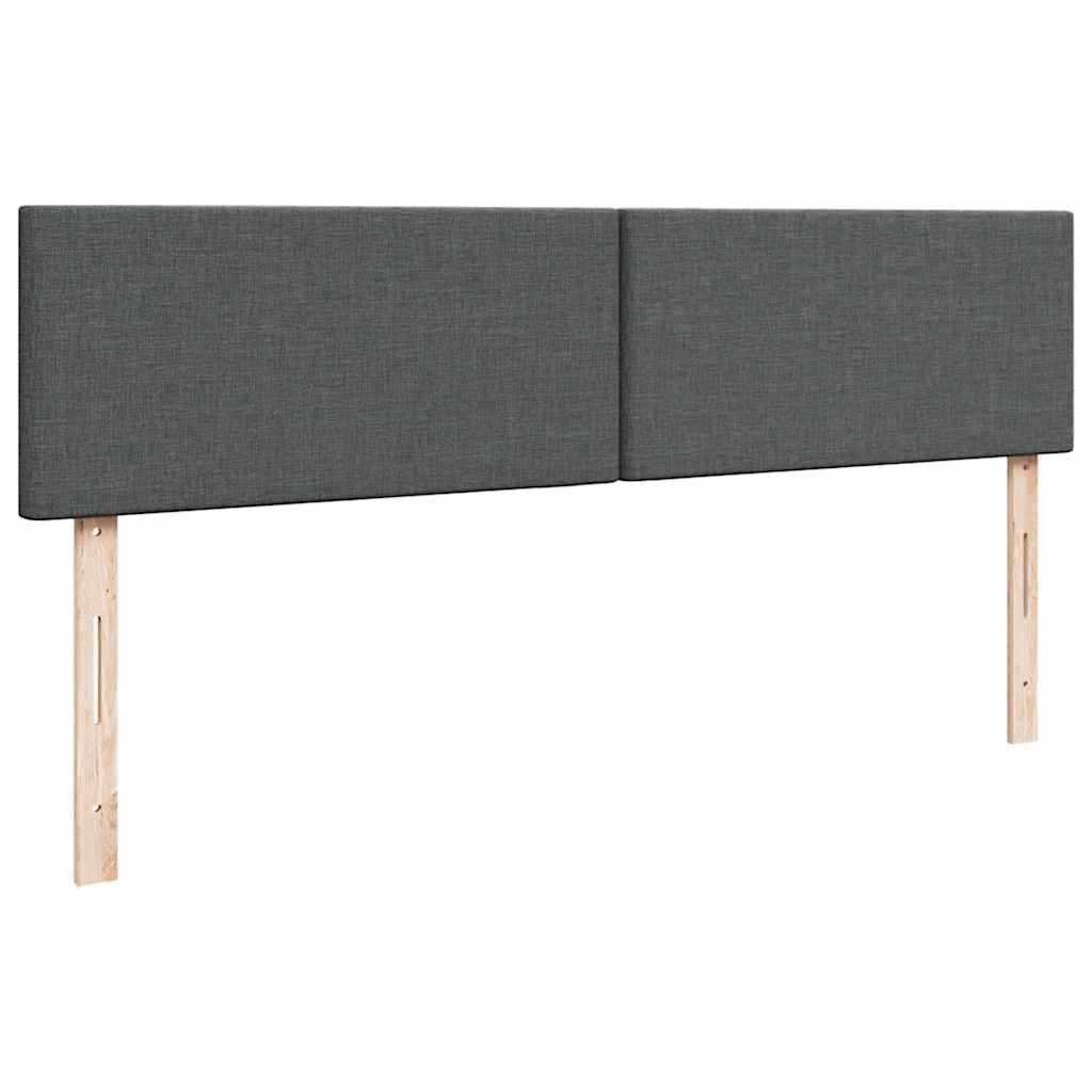 Otomanski krevet s madracem i LED tamnosivi 180x200cm tkanine