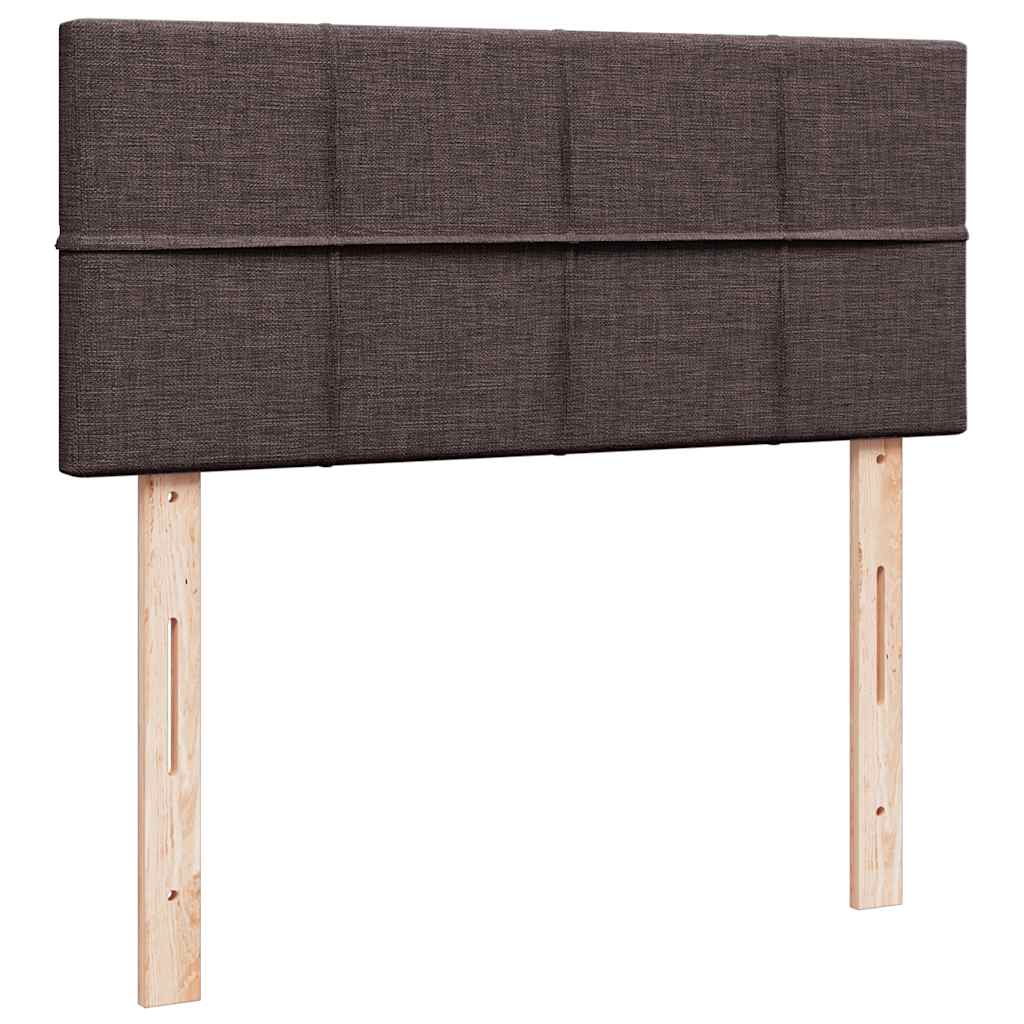 Okvir za krevet s madraca tamnosmeđi 120x190 cm od tkanine