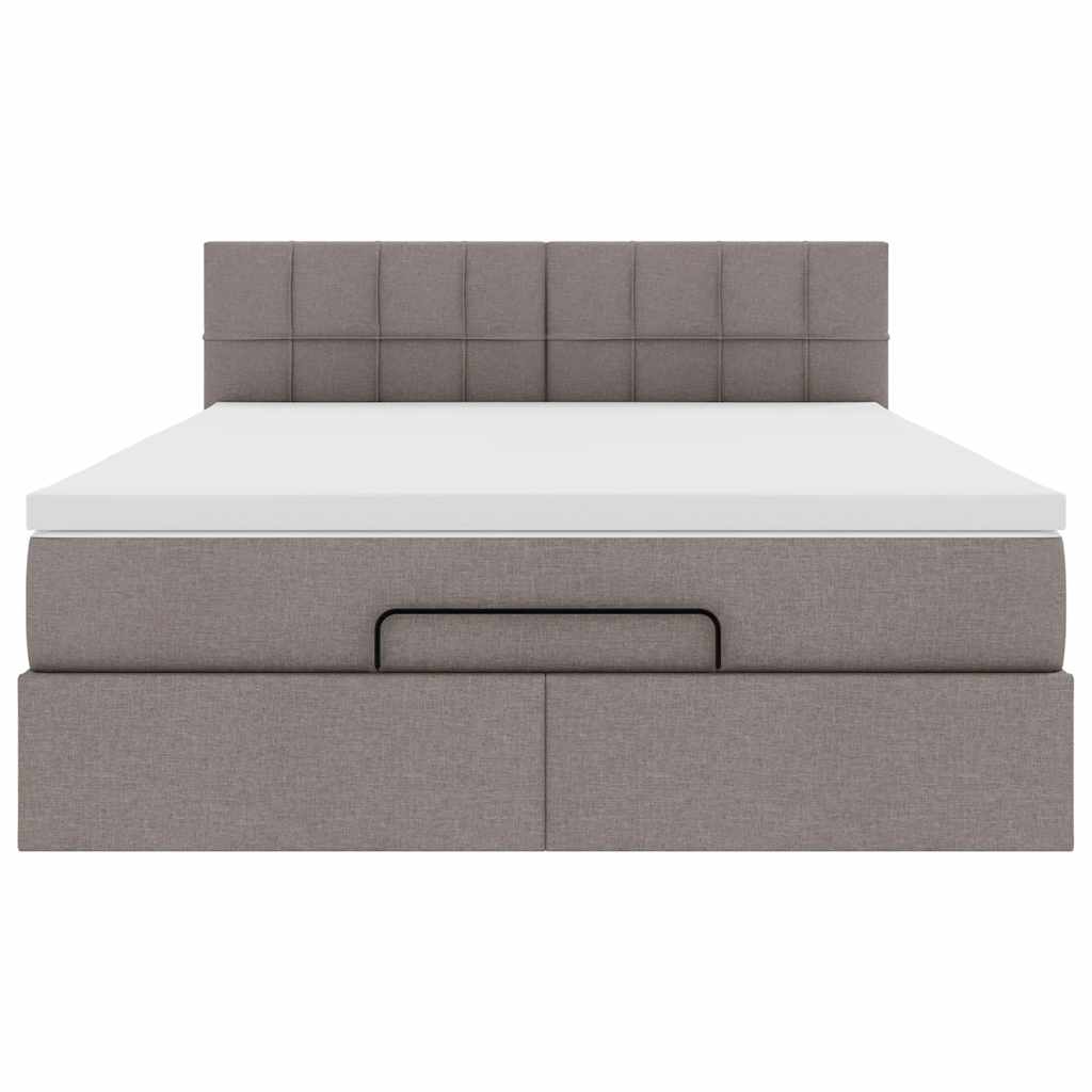 Otomanski krevet s madracem i LED diodama tupe 140x190 cm