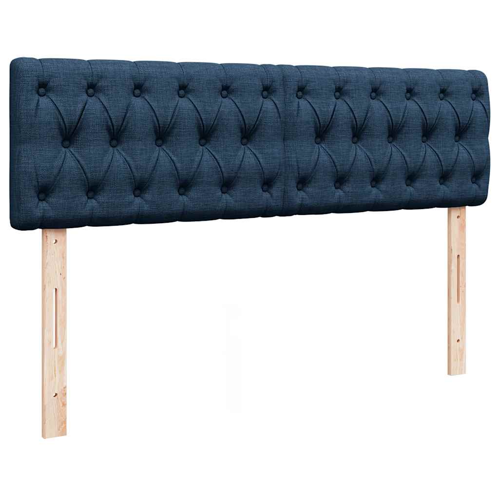 Otomanski okvir kreveta s madracem plavi 140x200cm od tkanine