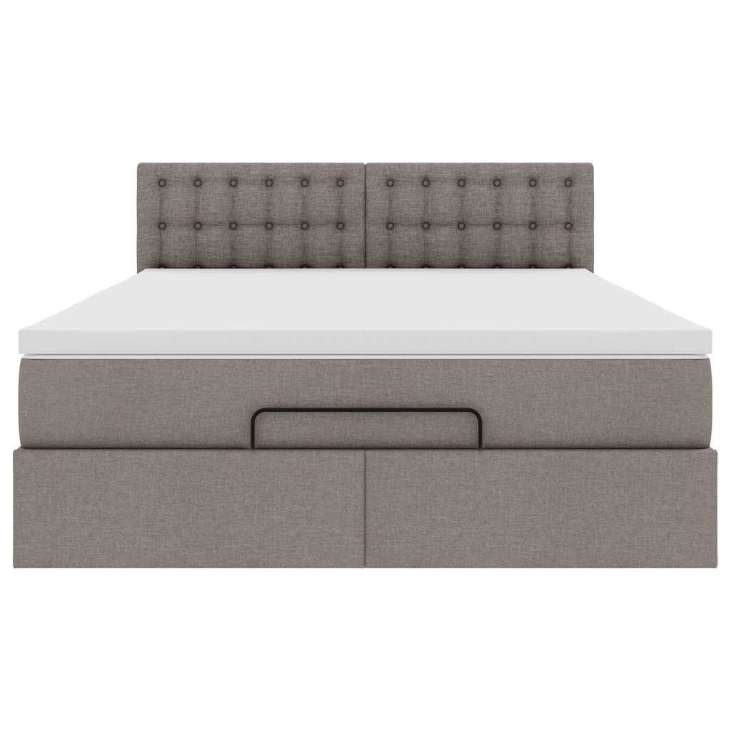 Otomanski krevet s madracem i LED diodama tupe 140x190 cm