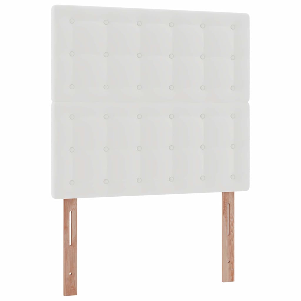Otomanski krevet s madracem bijeli 80x200cm umjetna koža