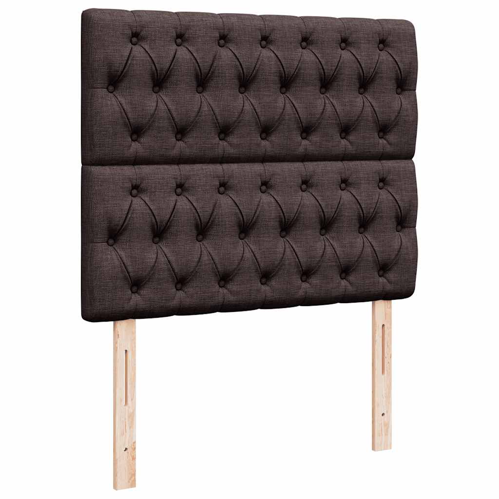 Okvir za krevet s madraca tamnosmeđi 120x190 cm od tkanine