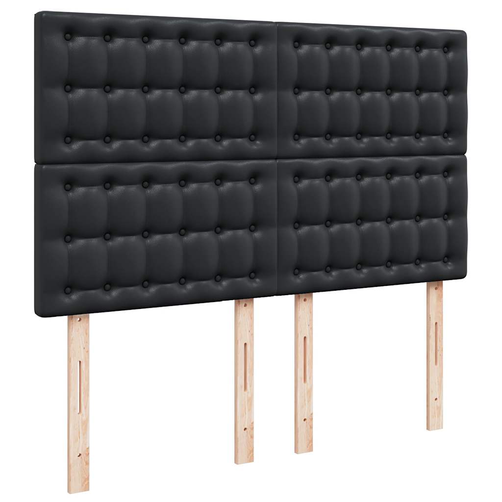 Otomanski okvir kreveta s madracem crni 140x200cm umjetna koža