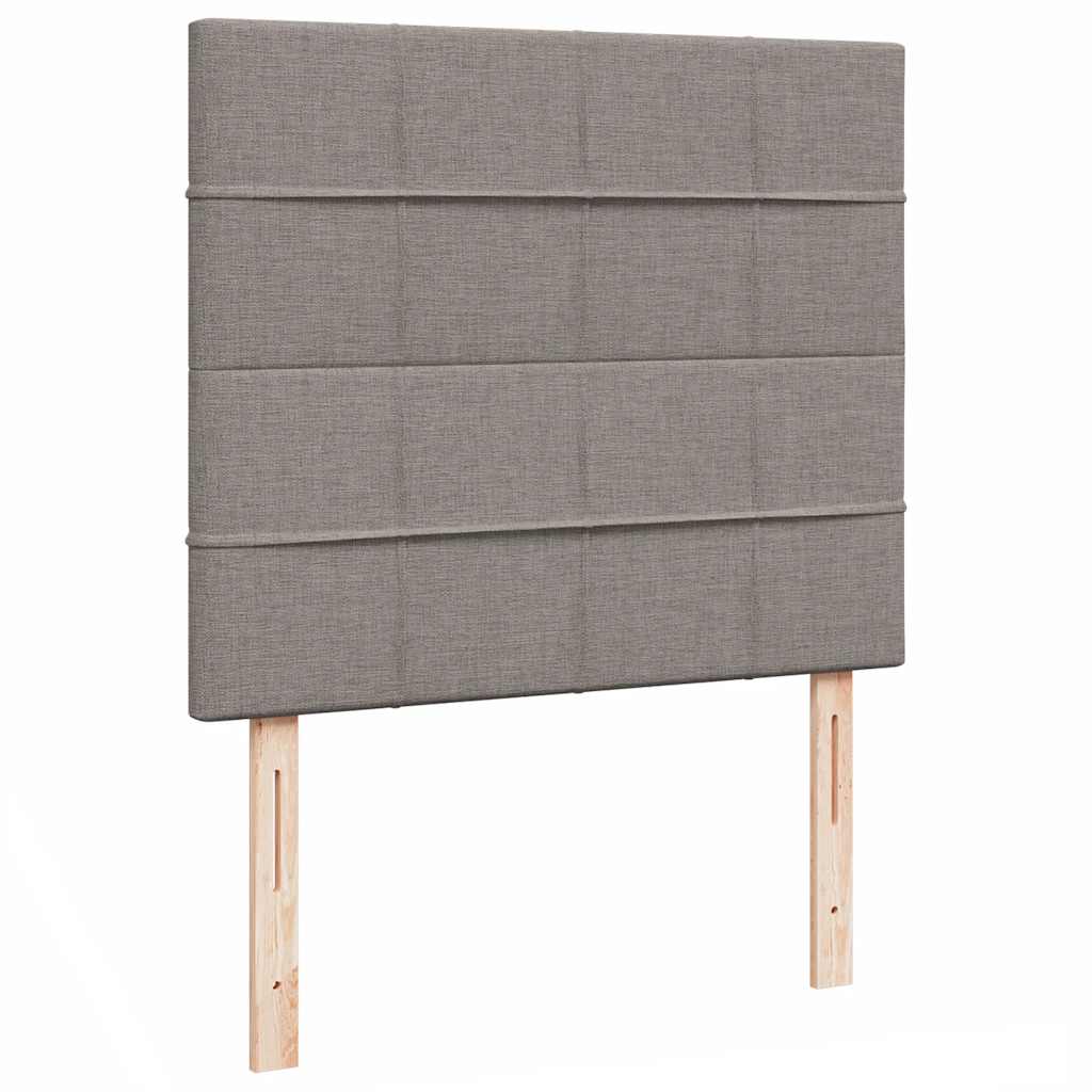 Otomanski krevet madracem i LED Taupe 120x190 cm tkanina