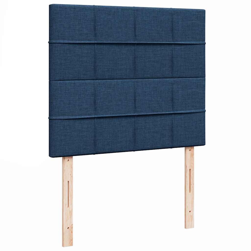 Otomanski krevet s madracem i LED plavi 120x200 cm tkanine