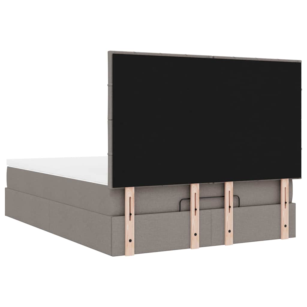 Otomanski krevet s madracem i LED diodama tupe 140x190 cm