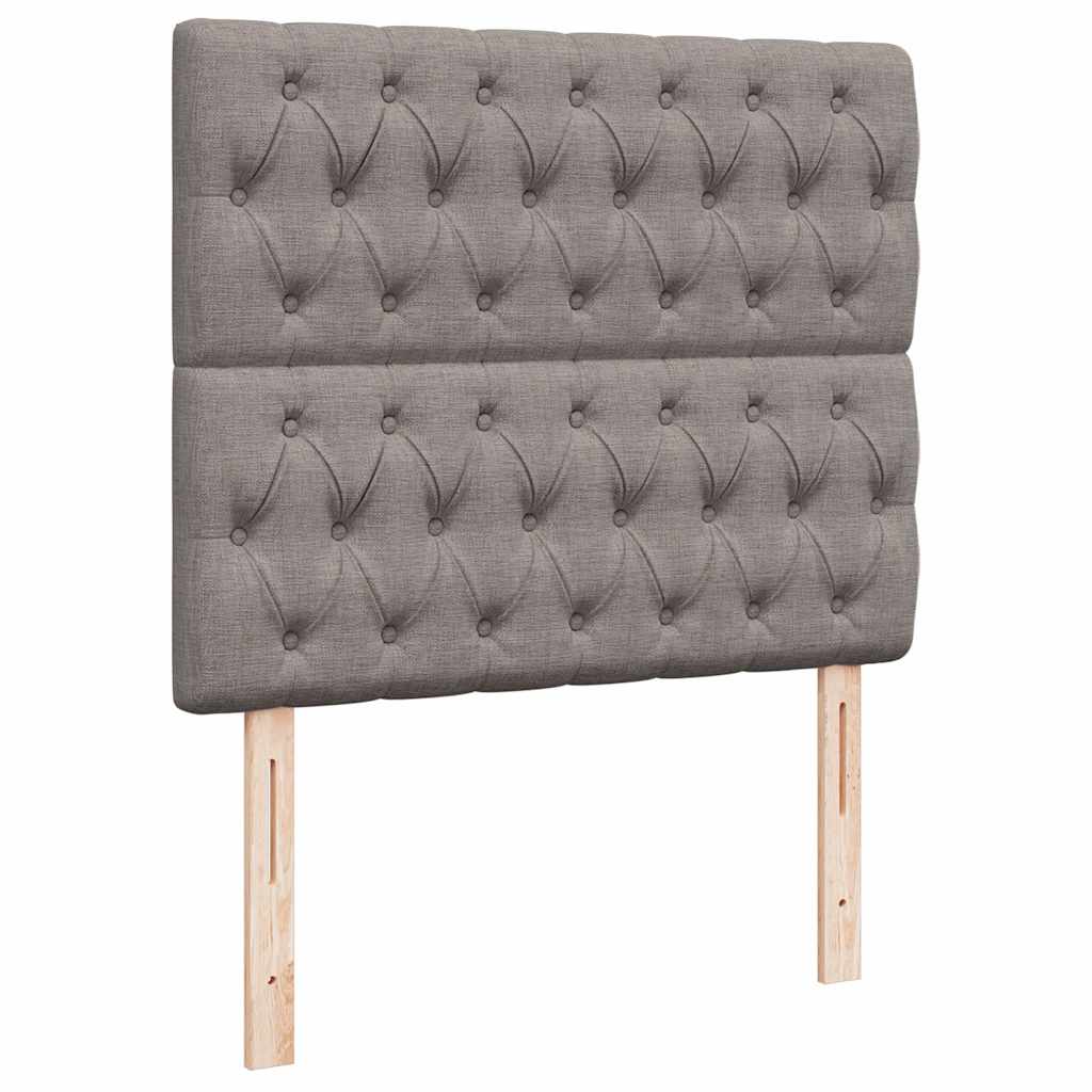 Otomanski krevet madracem i LED Taupe 120x190 cm tkanina