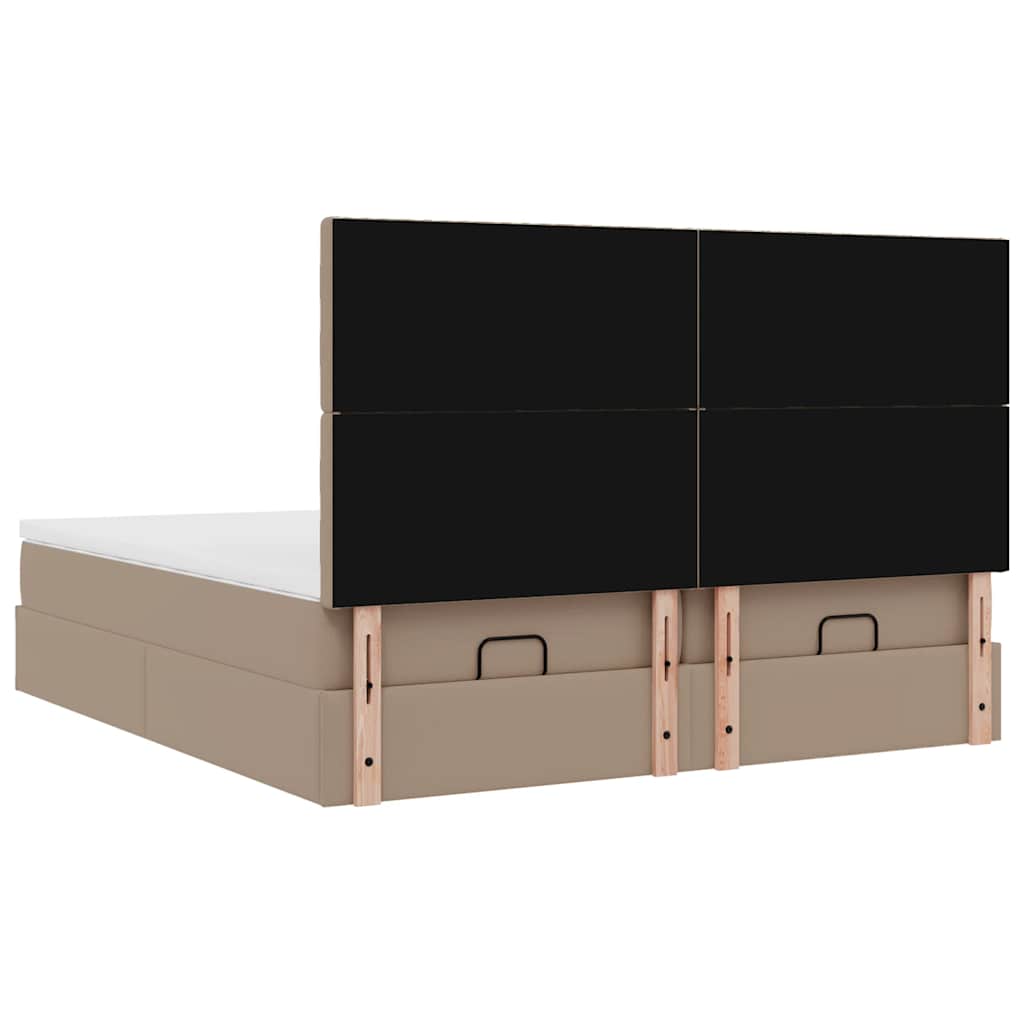 Otomanski krevet s madracima i LED 180x200 cm umjetna koža