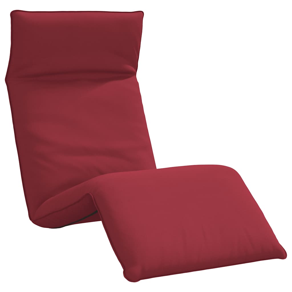 Sklopiva ležaljka za sunčanje vino crvene boje 175x54x8,5 cm Oxford tkanina