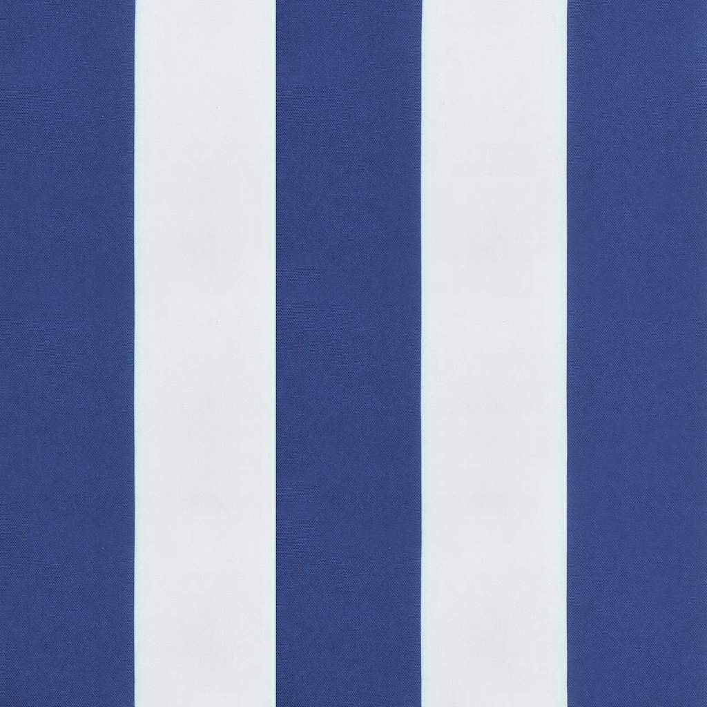 Sklopiva ležaljka za sunčanje plavo-bijela 175x54x8,5 cm Oxford tkanina
