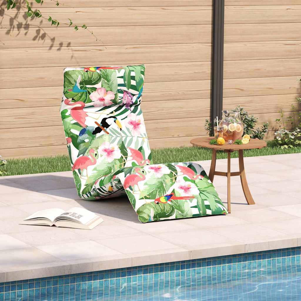 Sklopiva ležaljka za sunčanje višebojna 175x54x8,5 cm Oxford tkanina