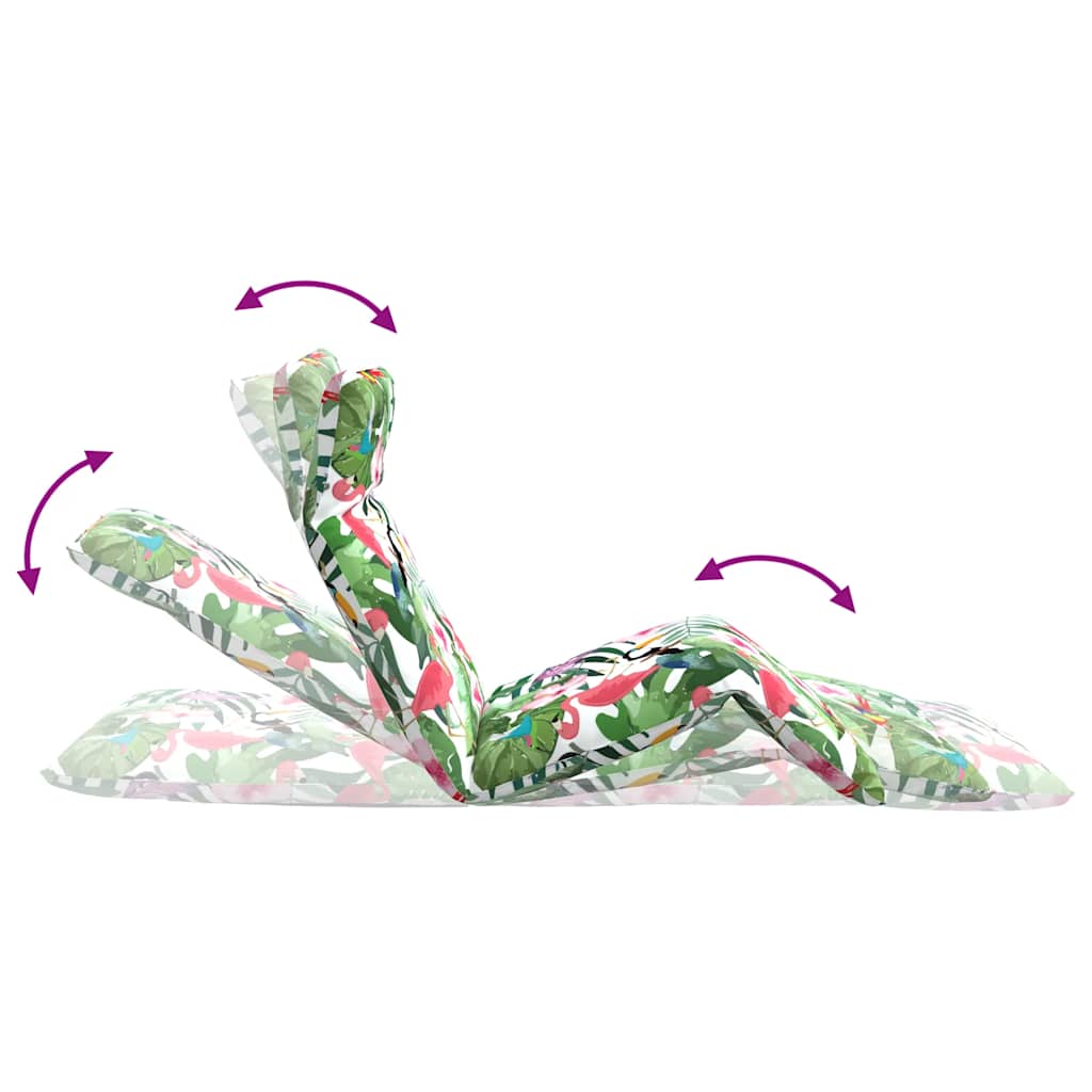 Sklopiva ležaljka za sunčanje višebojna 175x54x8,5 cm Oxford tkanina