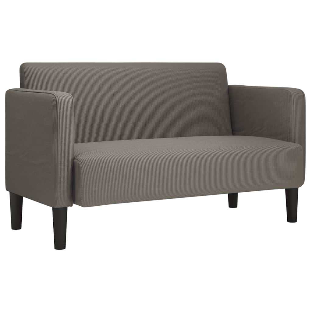 Dvosjed kauč svijetlosiva 109 cm samt tkanina