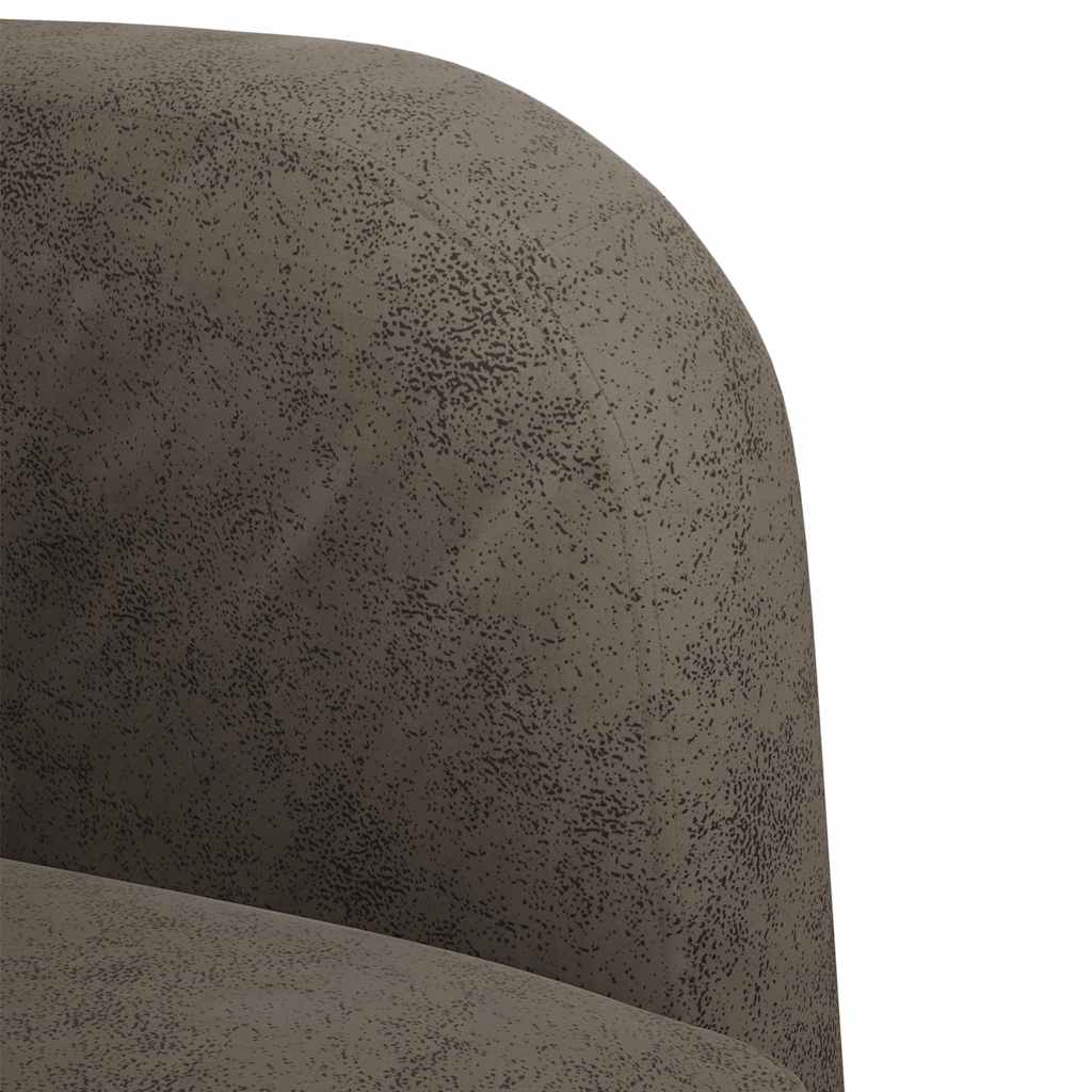 Sofa fotelja s naslonima za ruke tamnosiva 54 cm umjetna koža