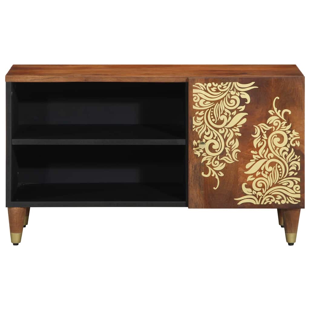 TV ormar Medeno smeđa 80 x 33 x 46 cm Čvrsto drvo manga