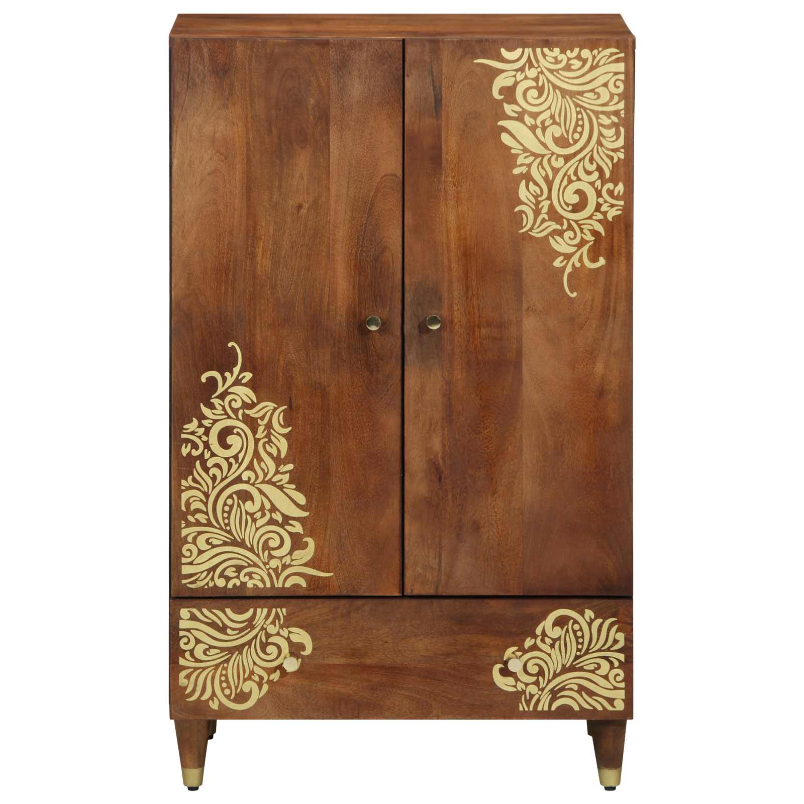 Highboard s ladicama Smeđa 60 x 33 x 100 cm Čvrsto drvo manga