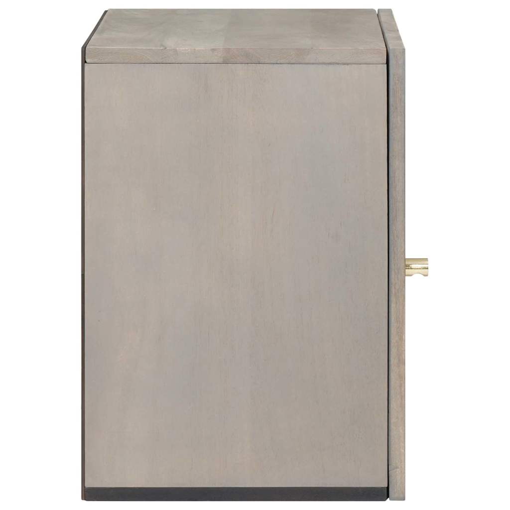 Ormar za Zid Zidne Siva 38 x 33 x 48 cm Čvrsto drvo manga