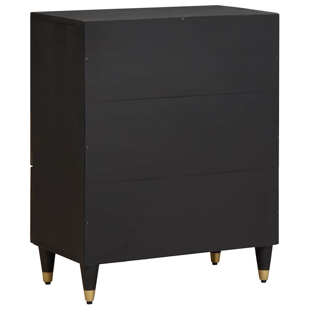 Kreveta Crna 60 x 33 x 75 cm Čvrsto drvo manga