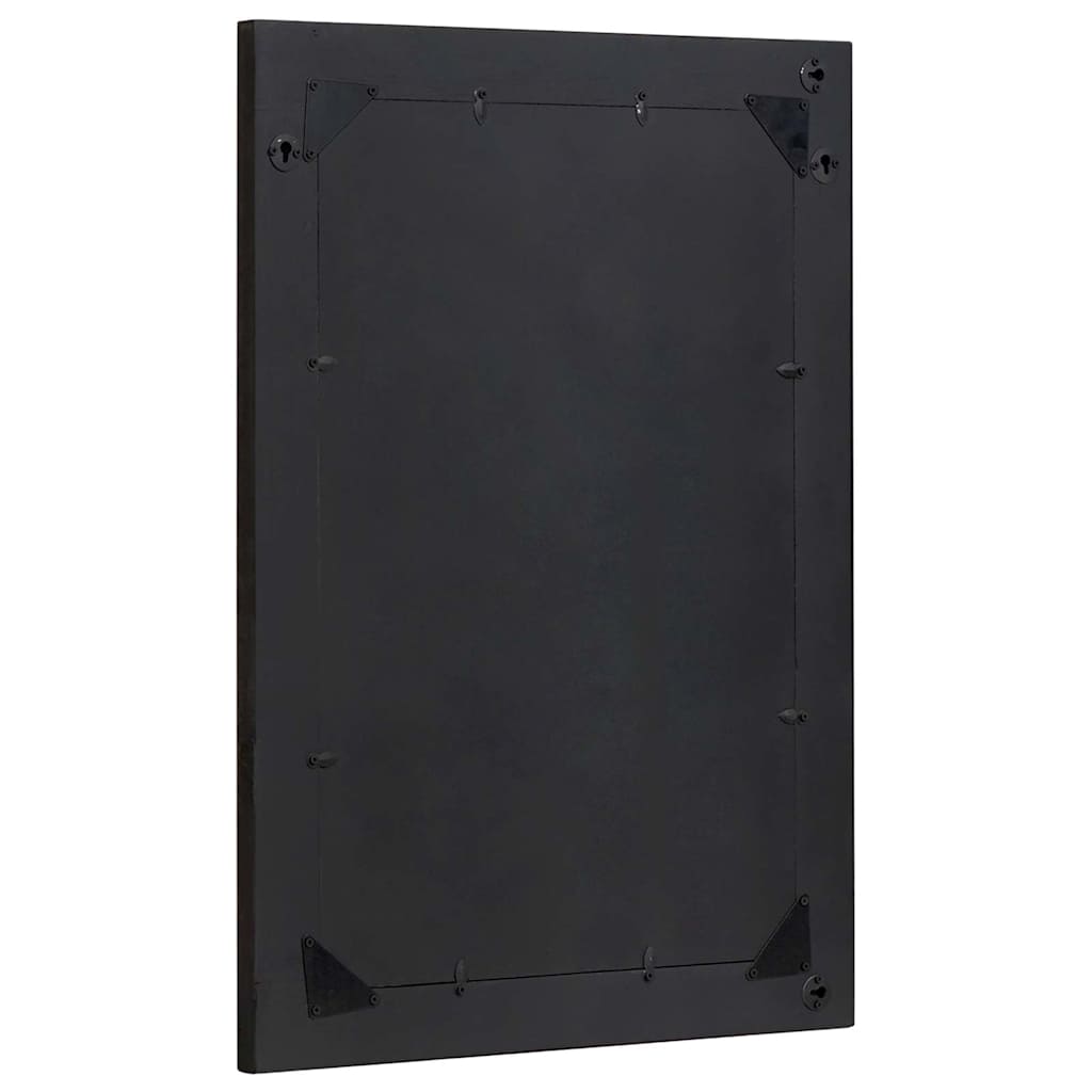 Zrcalo za kupaonicu s ogledalom Crna i srebrna 70 x 50 x 2,5 cm