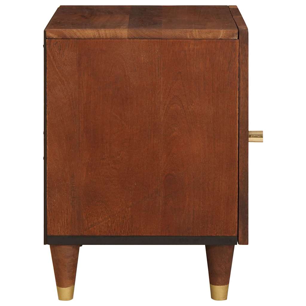 Noćni ormar 2 pcs Smeđa 40 x 33,5 x 46 cm Čvrsto drvo akacije