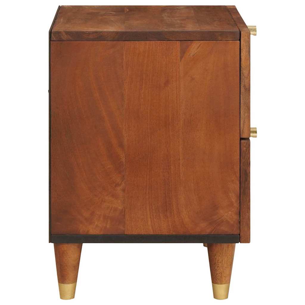 Noćni ormar 2 pcs Smeđa 40 x 33,5 x 46 cm Čvrsto drvo akacije