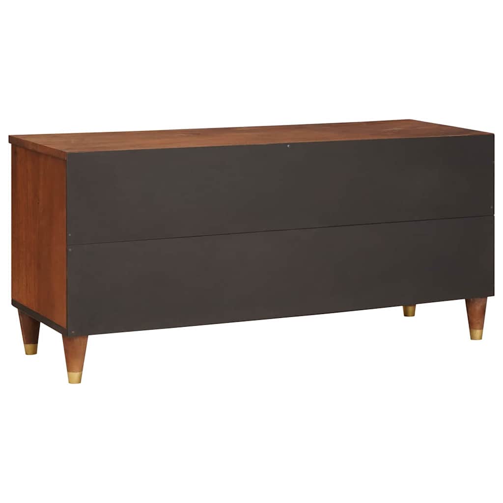 TV ormar s ladicama Smeđa 100 x 33,5 x 46 cm Čvrsto drvo manga
