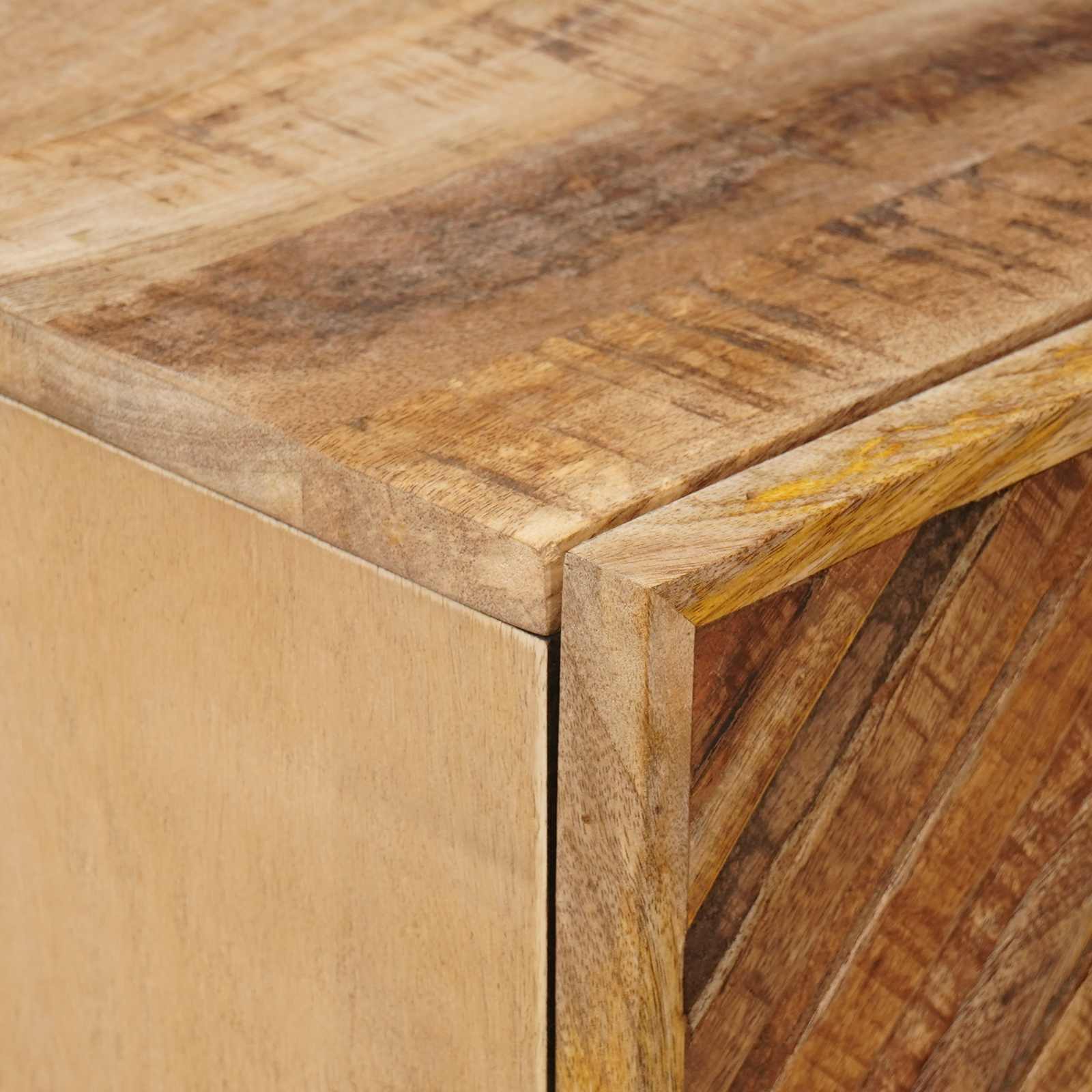 Noćni ormarić 2 pcs Smeđa 40 x 33,5 x 46 cm Čvrsto drvo manga