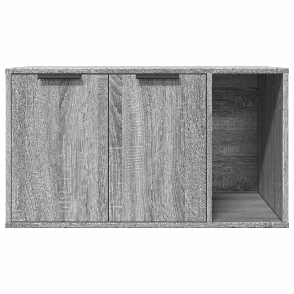 Kutija z mačji pijesak boja hrasta 80x50x45cm konstruirano drvo