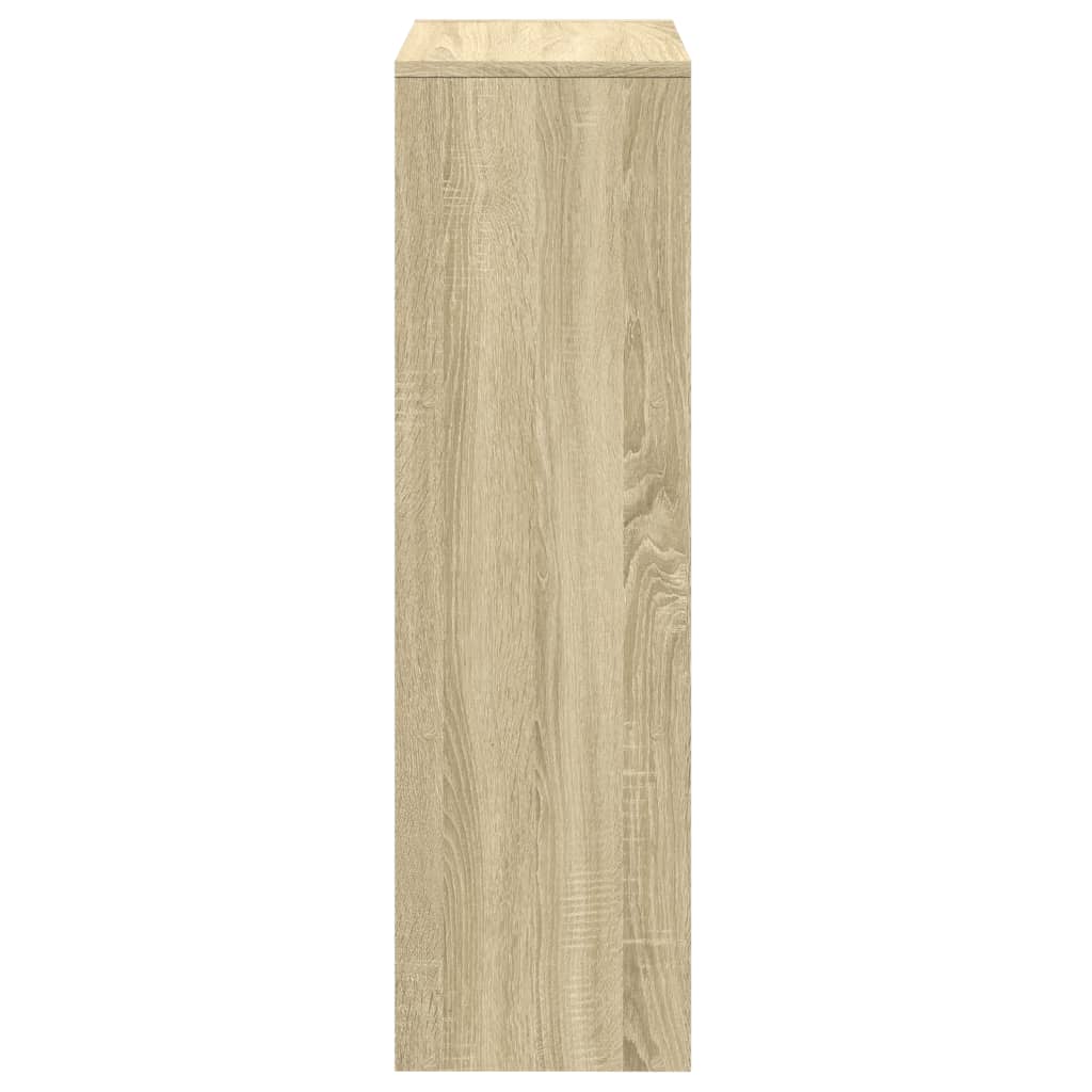 Pregrada / regal za knjige 3 razina hrast 99x29x99 cm drveni