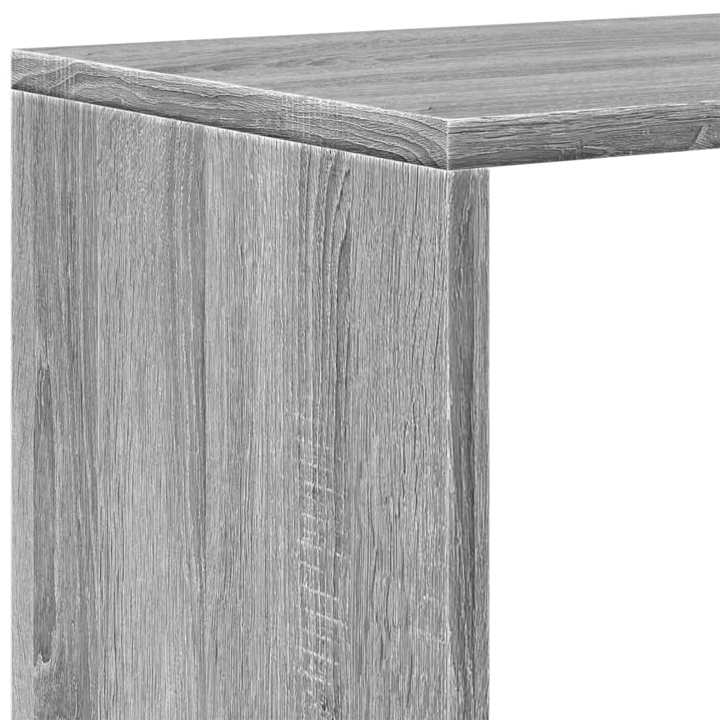 Pregrada / regal za knjige 3 razina sonoma 99x29x99 cm drveni