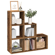 Pregrada / regal za knjige 3 razina boja drva 99x29x99cm drveni