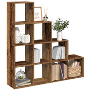 Sobna pregrada/regal za knjige 4 razina 131,5x29x131,5cm drveni