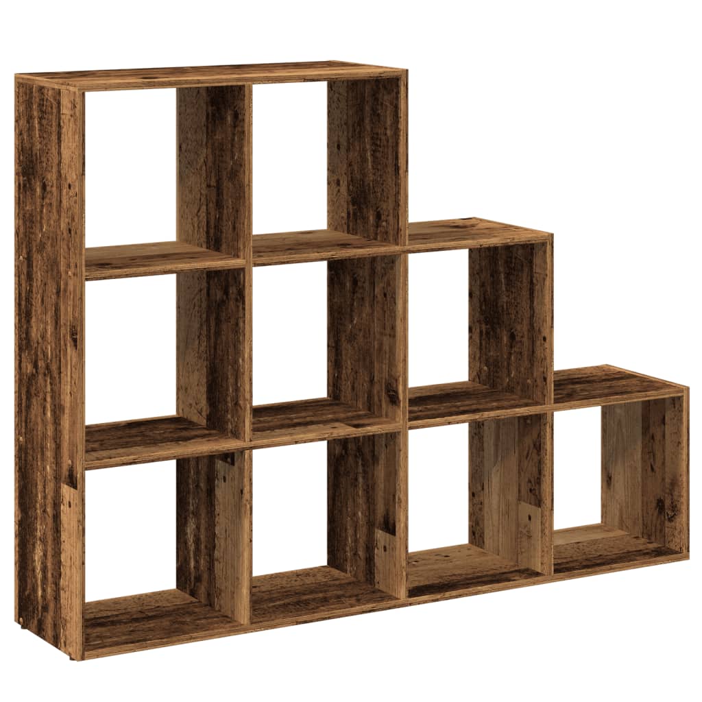 Sobna pregrada/regal za knjige 3 razina 137,5x29x103,5cm drveni