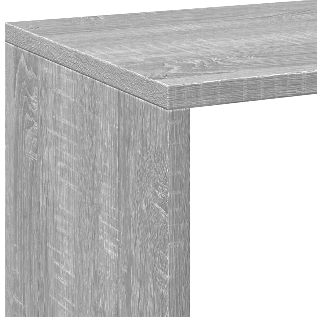 Pregrada / regal za knjige boja hrasta 69,5x29x69,5 cm drveni