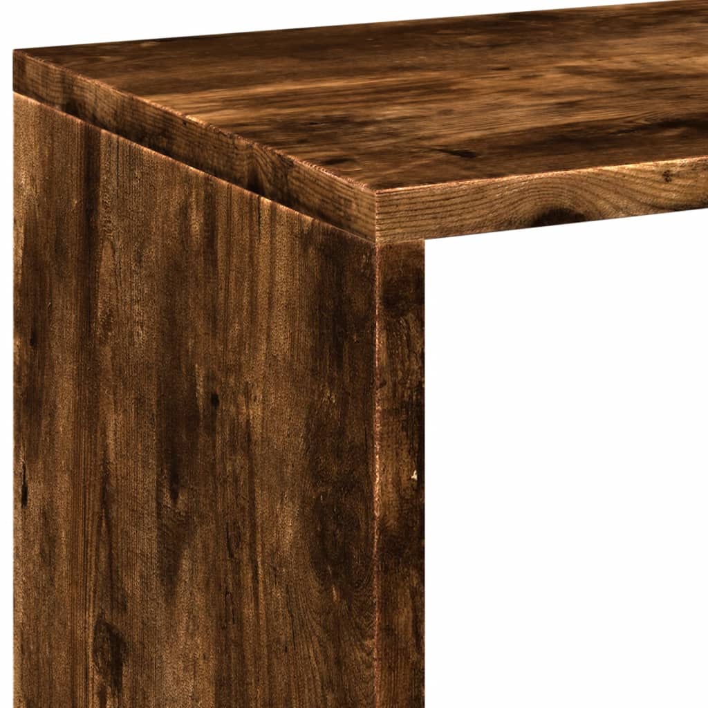 Pregrada / regal za knjige boja hrasta 69,5x29x103,5 cm drveni