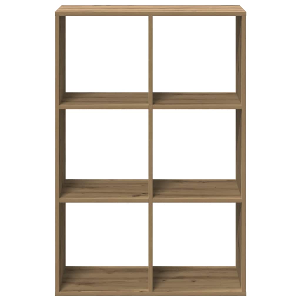 Pregrada / regal za knjige boja hrasta 69,5x29x103,5 cm drveni