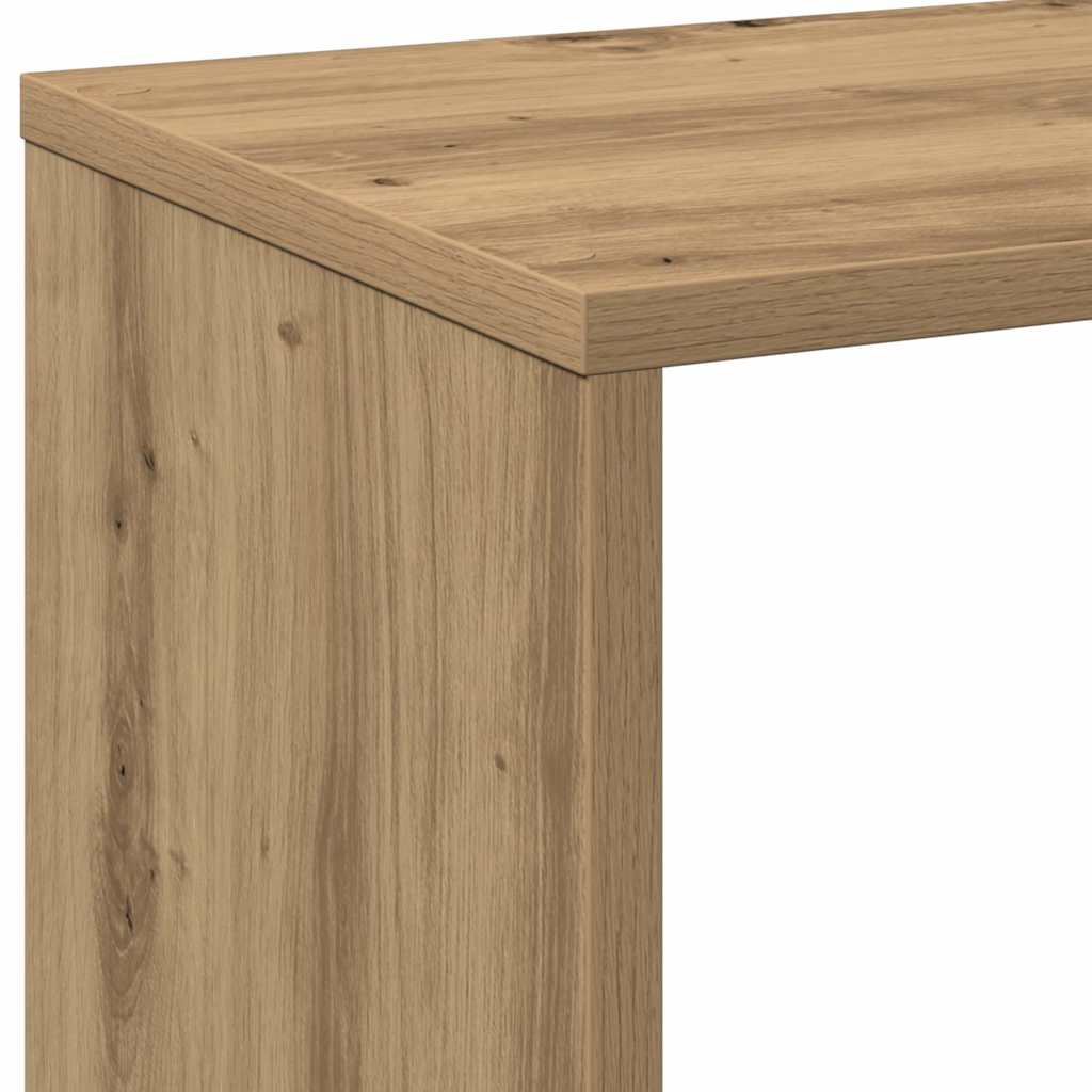 Pregrada / regal za knjige boja hrasta 69,5x29x103,5 cm drveni