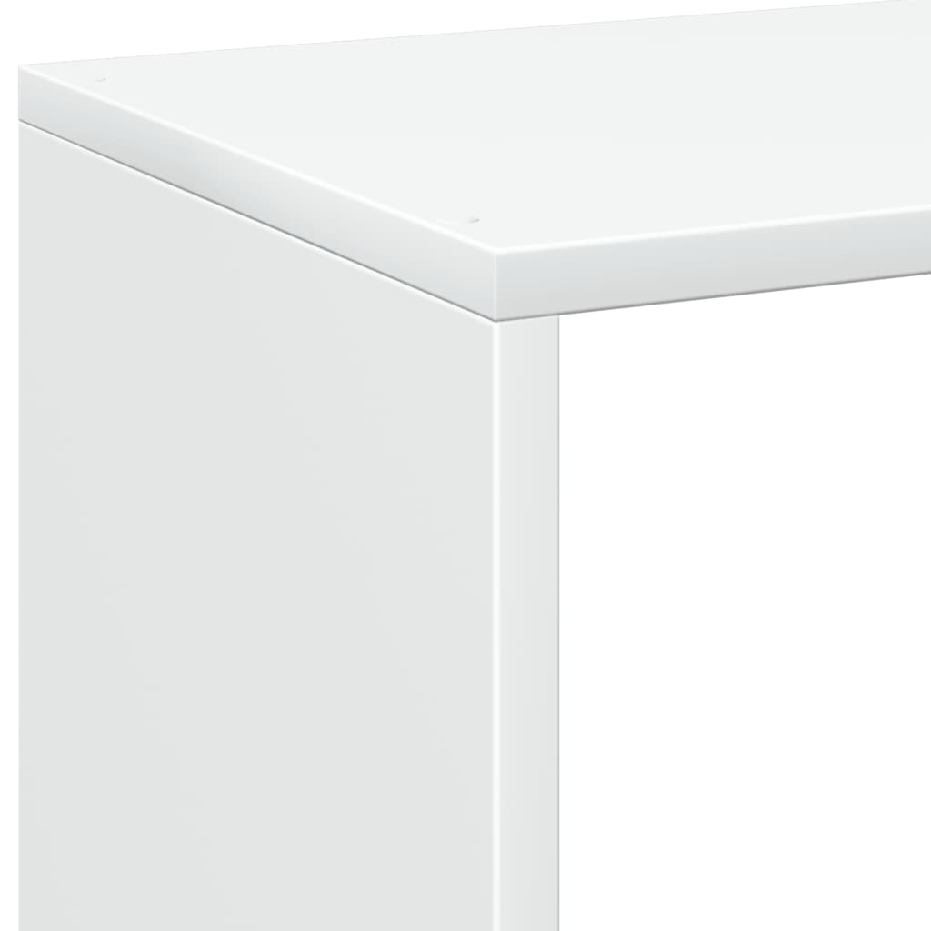 Sobna pregrada / regal za knjige bijeli 102x29x103,5 cm drveni