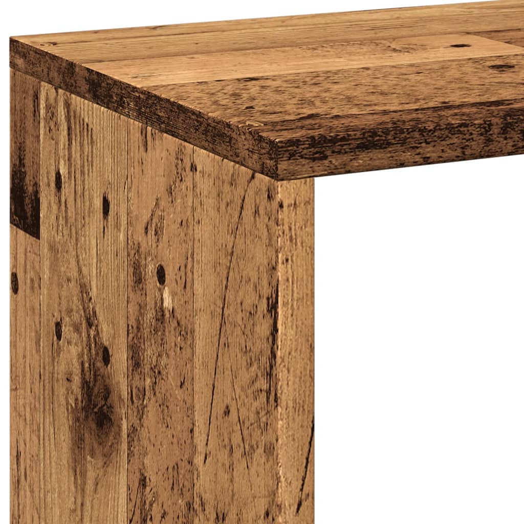 Pregrada / regal za knjige boja drva 102x29x103,5 cm drveni