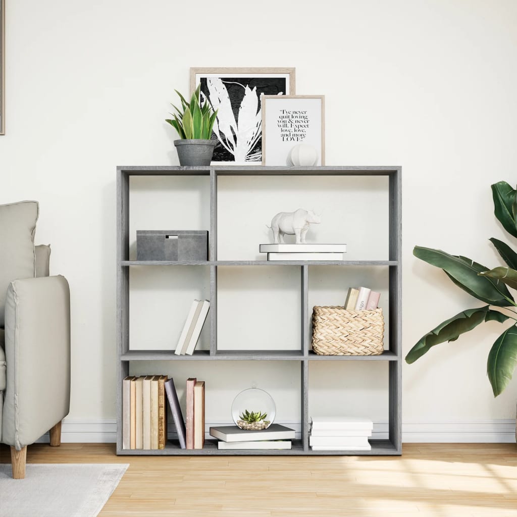 Pregrada / regal za knjige boja hrasta 102x29x103,5 cm drveni