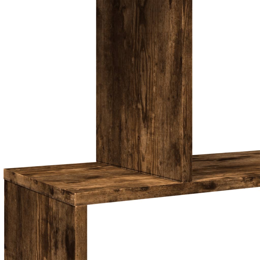 Pregrada / regal za knjige 4 razina hrast 70x24x129 cm drveni