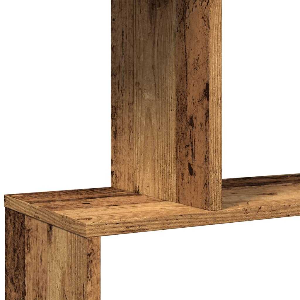Sobna pregrada / regal za knjige 45 razina 70x24x129 cm drveni