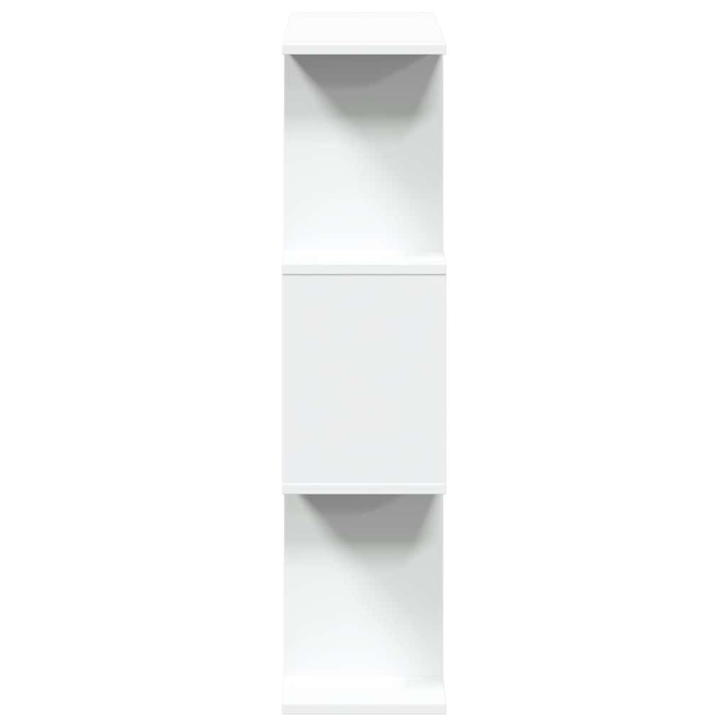Pregrada za sobe s 3 etaže, bijela, 70x24x97 cm, od inženjerskog drva